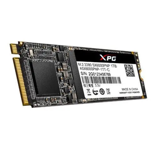 ADATA 1TB XPG SX6000 PRO M.2 NVMe SSD, M.2 2280, PCIe, 3D NAND, R/W 2100/1500 MB/s, 250K/240K IOPS - X-Case