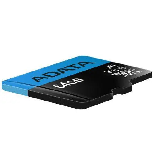 ADATA 64GB Premier Micro SDXC Card with SD Adapter, UHS-I Class 10 with A1 App Performance - X-Case