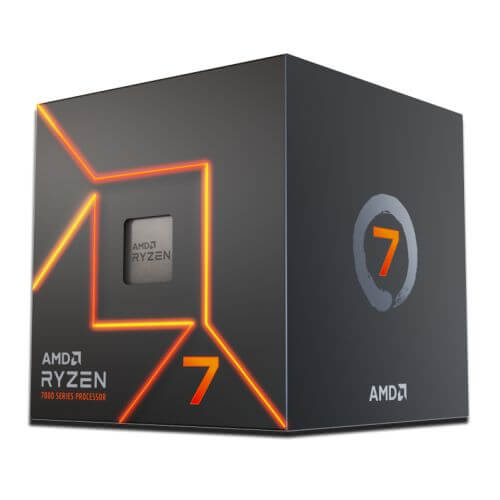 AMD Ryzen 7 7700 CPU w/ Wraith Prism RGB Cooler, AM5, 3.8GHz (5.3 Turbo), 8-Core, 65W, 40MB Cache, 5nm, 7th Gen, Radeon Graphics-0