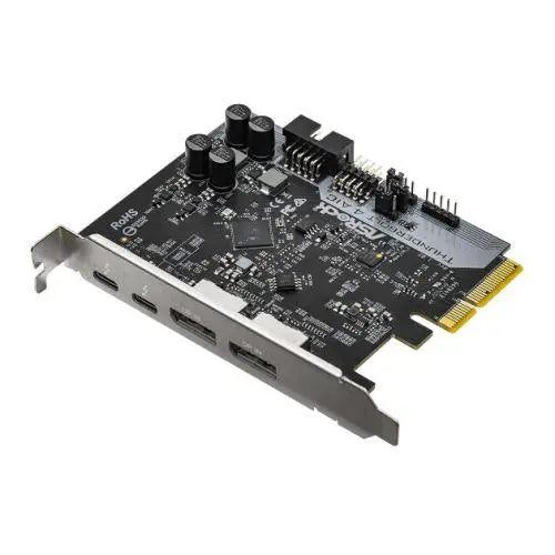 Asrock Thunderbolt 4 AIC, PCI Express, 2 x Thunderbolt 4 Type-C, 2 x DisplayPort IN, 1 x USB 2.0, TBT Header - X-Case