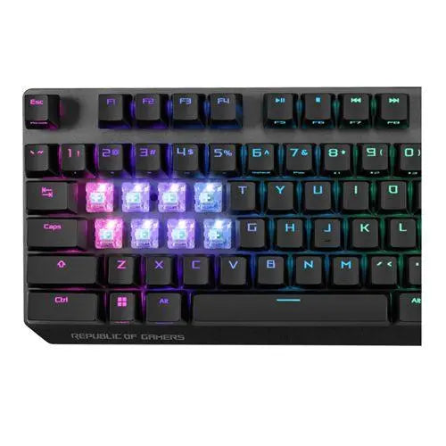 Asus ROG Strix SCOPE NX Wireless Deluxe Mechanical RGB Gaming Keyboard, ROG NX Mechanical Switches, Stealth Key, Quick-Toggle, Magnetic Wrist Rest - X-Case