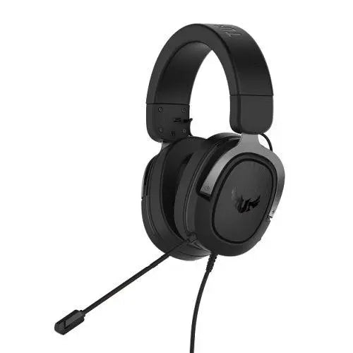 Asus TUF Gaming H3 7.1 Gaming Headset, 3.5mm Jack, Boom Mic, Surround Sound, Deep Bass, Fast-cooling Ear Cushions, Gun Metal - X-Case