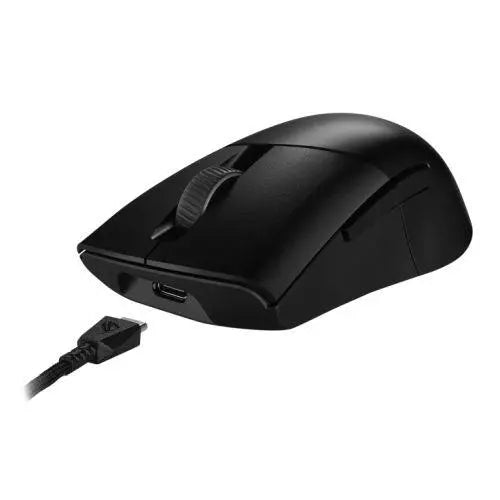 Asus ROG Keris AimPoint Wired/Wireless/Bluetooth Optical Gaming Mouse, 36000 DPI, Swappable Switches, RGB, Mouse Grip Tape - X-Case