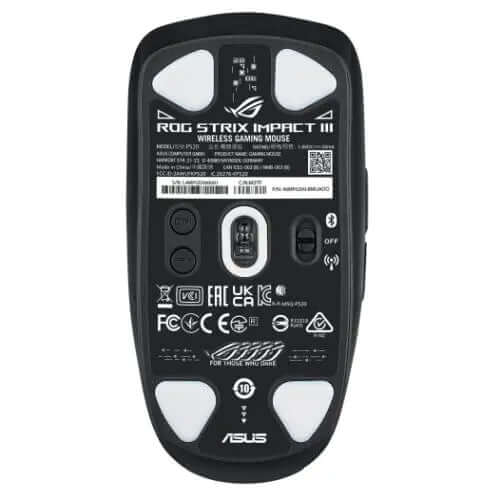 Asus ROG Strix Impact III Wireless/Bluetooth Ultralight Gaming Mouse, 36000 DPI, ROG AimPoint Sensor, SpeedNova, RGB Lighting