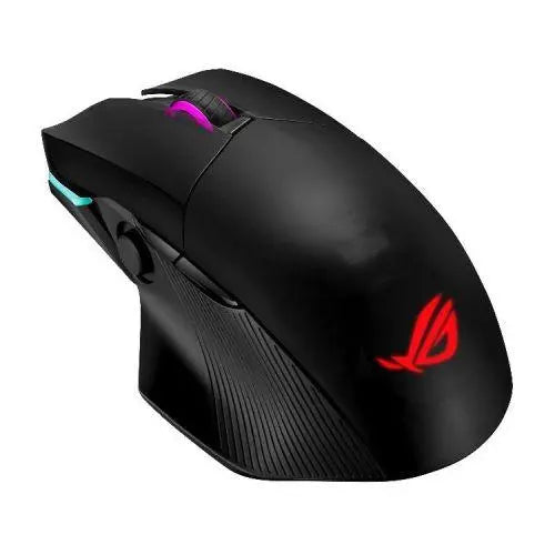 Asus ROG Chakram Gaming Mouse with Qi Charging, Wired/Wireless/Bluetooth, 16000 DPI, Programmable Joystick, RGB Lighting - X-Case