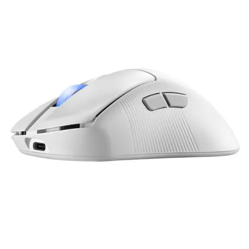 Asus ROG Keris II Ace Wireless Lightweight Gaming Mouse, Wired/Wireless/Btooth, AimPoint Pro Sensor, Polling Rate Booster, 42000 DPI, RGB, White