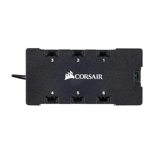 Corsair 6-port RGB LED Hub for Corsair RGB Fans, 6x 4-pin Connectors, Power via SATA - X-Case