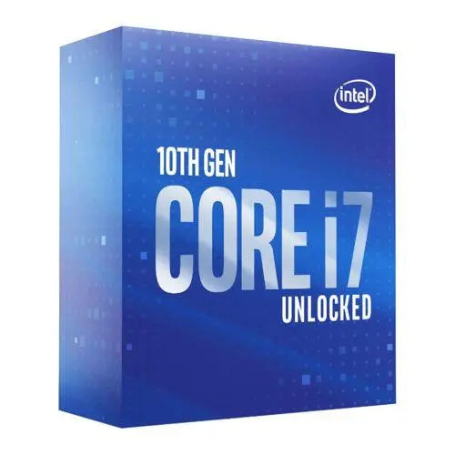 Intel Core I7-10700K CPU, 1200, 3.8 GHz (5.1 Turbo), 8-Core, 125W, 14nm, 16MB Cache, Overclockable, Comet Lake, NO HEATSINK/FAN - X-Case