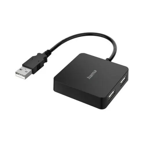 Hama External 4-Port USB 2.0 Hub, USB Powered - X-Case