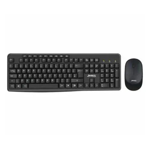 Jedel WS770 Wireless Desktop Kit, Multimedia Keyboard, 1600 DPI Mouse, Black - X-Case
