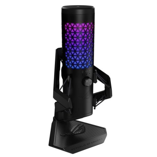 Asus ROG Carnyx USB Gaming Microphone, Studio-Grade 25mm Condenser, 192kHz/24-bit, High-Pass Filter, Pop Filter, Metal Mount, RGB Lighting-2