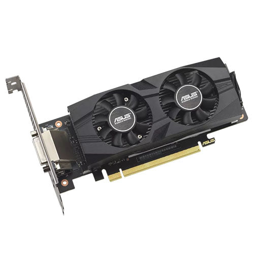 Asus DUAL RTX3050 LP BRK OC, 6GB DDR6, DVI, HDMI, DP, 1537MHz Clock, Overclocked, Low Profile (Bracket Included)-1