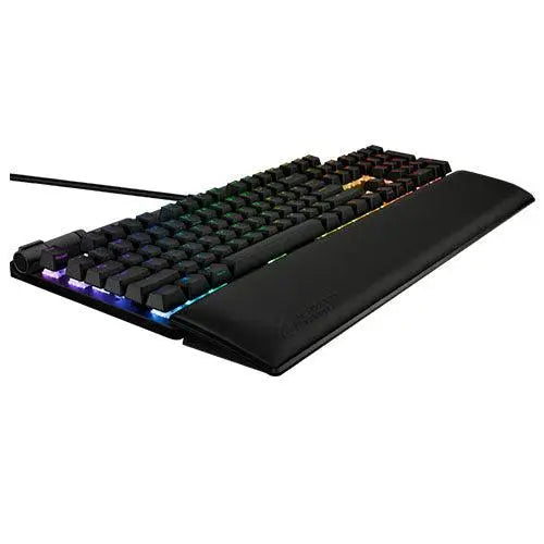 Asus ROG STRIX FLARE II RGB Mechanical Gaming Keyboard w/ PBT Keycaps, USB, ROG NX Red Switches, Detachable Wrist Rest - X-Case