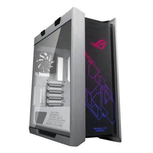 Asus ROG Strix Helios RGB White Gaming Case w/ Tempered Glass Windows, E-ATX, GPU Braces, USB-C, Fan/RGB Controls, Carry Handles - X-Case