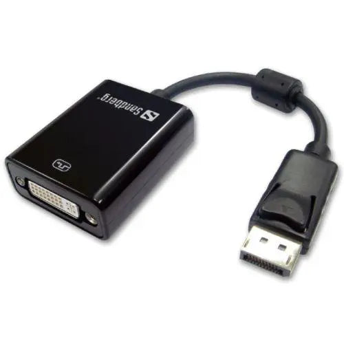 Sandberg DisplayPort Male to DVI-I Female Converter Cable, 20cm, 5 Year Warranty - X-Case