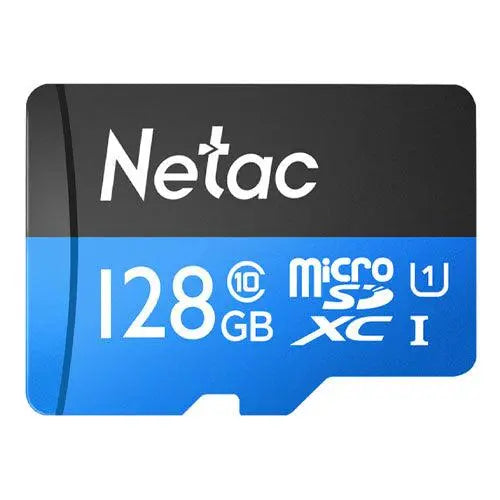 Netac P500 128GB MicroSDXC Card with SD Adapter, U1 Class 10, Up to 90MB/s - X-Case