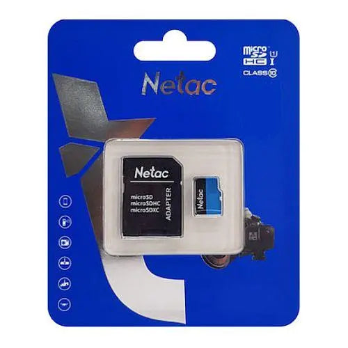 Netac P500 32GB MicroSDHC Card with SD Adapter, U1 Class 10, Up to 90MB/s - X-Case