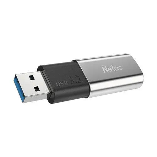 Netac 256GB USB 3.2 Gen2 Memory Pen, US2, Zinc Alloy Casing, Cap, R/W 550/500 MB/s - X-Case