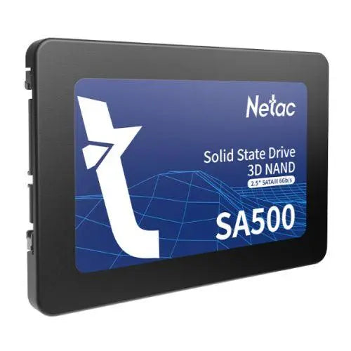 Netac 256GB SA500 SSD, 2.5", SATA3, 3D TLC NAND, R/W 520/450 MB/s, 7mm - X-Case