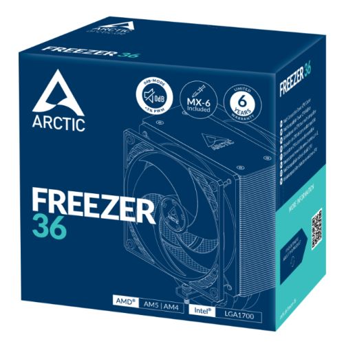 Arctic Freezer 36 Heatsink & Fan, Intel & AMD, Direct Touch, 2x P12 PWM PST Fans, Fluid Dynamic Bearing-5