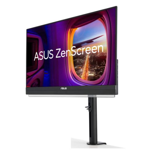 Asus 21.5" Portable IPS Monitor (ZenScreen MB229CF), 1920 x 1080,  USB-C PD 60W, Speakers, Kickstand, C-Clamp, Partition Hook, Subwoofer-0