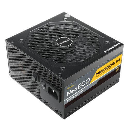 Antec 1000W NeoECO NE1000GM PSU, Fully Modular, FDM Fan, 80+ Gold, ATX 3.0, PCIe 5.0, Zero RPM Manager, Compact Design - X-Case.co.uk Ltd
