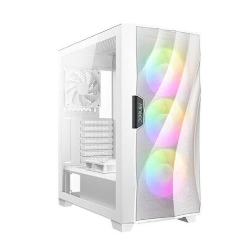 Antec DF700 FLUX RGB Gaming Case w/ Glass Window, ATX, No PSU, 5 x Fans (3 Front ARGB), Advanced Ventilation, White - X-Case.co.uk Ltd