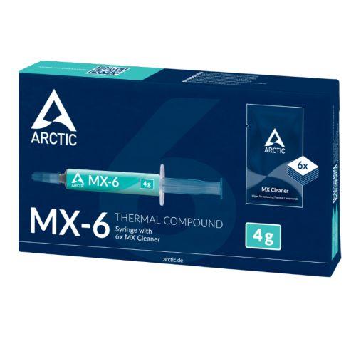 Arctic MX-6 Thermal Compound 4g Syringe & 6x MX Cleaner Wipes - X-Case.co.uk Ltd