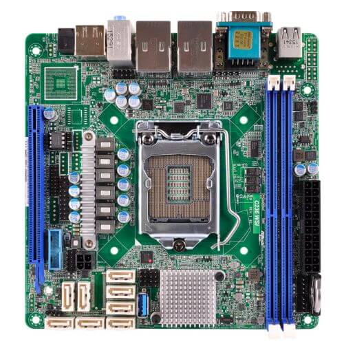 Asrock Rack C236 WSI Server Board, Intel C236, 1151, Mini ITX, DDR4, Dual GB LAN, Serial Port - X-Case