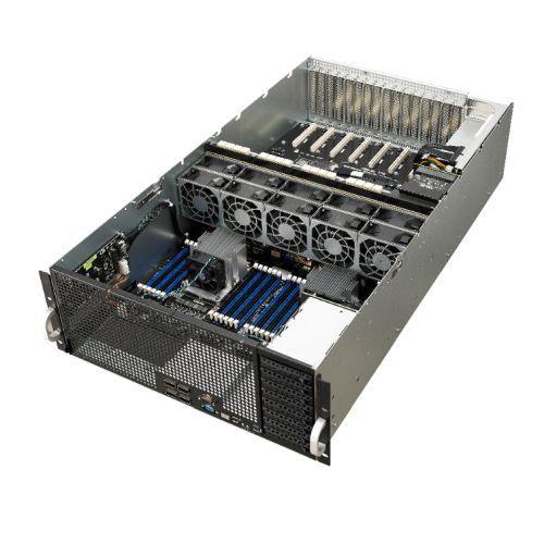 Asus (ESC8000 G4) 4U High-Density GPU Barebone Server, Intel C621, Dual Socket 3647, Supports 8 GPUs, Dual GB LAN, 8 Bay Hot-Swap, 2+1 1600W Platinum PSU - X-Case.co.uk Ltd
