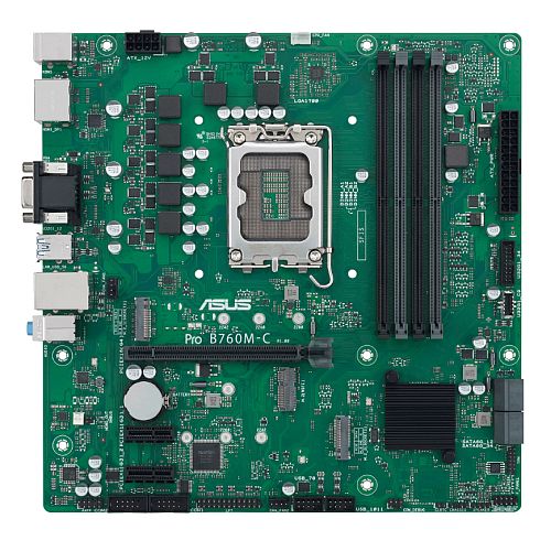 Asus PRO B760M-C-CSM - Corporate Stable Model, Intel B760, 1700, Micro ATX, 4 DDR5, VGA, HDMI, 2 DP, GB LAN, PCIe4, 2x M.2 - X-Case