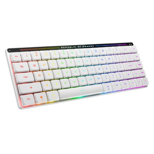 Asus ROG Falchion RX Low Profile Compact 65% Mechanical RGB Gaming Keyboard, Wireless/USB, ROG RX Red Switches, Per-key RGB Lighting, Touch Panel, 430-hour Battery Life - X-Case.co.uk Ltd