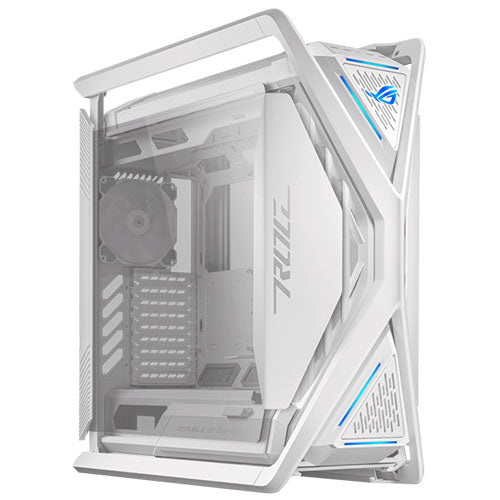 Asus ROG Hyperion GR701 Gaming Case w/ Glass Windows, E-ATX, 4x 14cm Fans, Dual 420mm Radiator Support, USB-C (60W FC), Fan Hub & Lighting Panel, White - X-Case.co.uk Ltd