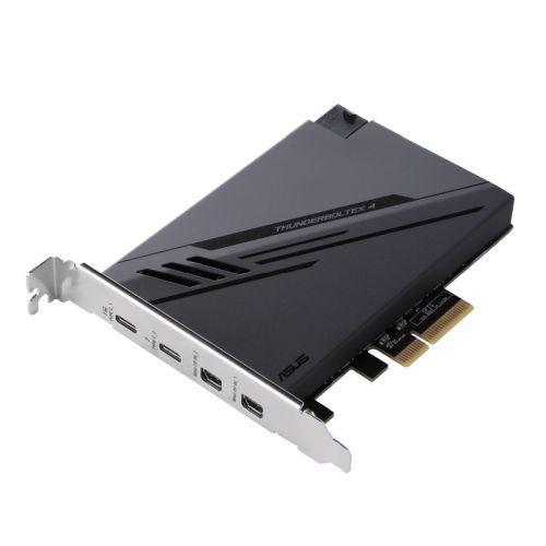 Asus ThunderboltEX 4 Card, PCI Express, 2 x Thunderbolt 4 (USB-C), 2 x Mini DisplayPort In, TBT Header, USB 2.0 Header - X-Case.co.uk Ltd