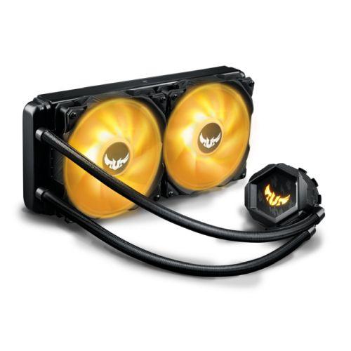 Asus TUF GAMING LC240 RGB Liquid CPU Cooler, TUF Durability & Style, 2 x RGB PWM Fan - X-Case.co.uk Ltd