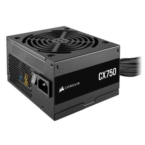 Corsair 750W CX750 PSU, Fully Wired, 80+ Bronze, Thermally Controlled Fan - X-Case.co.uk Ltd