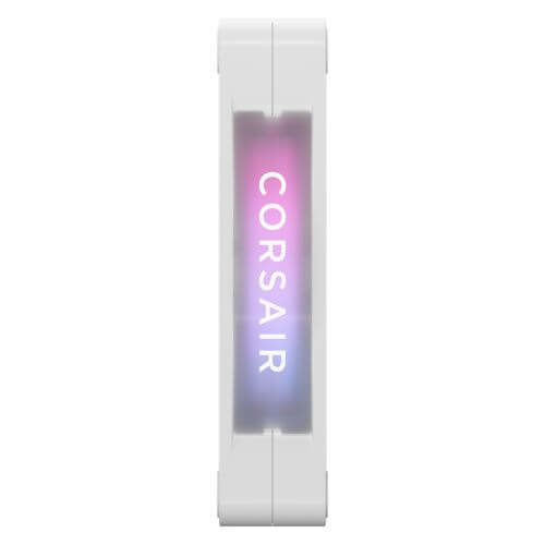 Corsair iCUE LINK RX120 RGB 12cm PWM Case Fan, 8 ARGB LEDs, Magnetic Dome Bearing, 2100 RPM, White, Single Fan Expansion Kit - X-Case