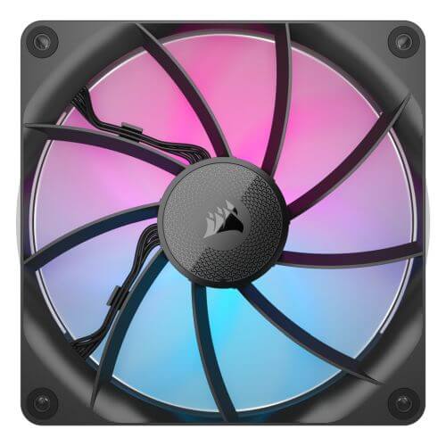Corsair iCUE LINK RX140 RGB 14cm PWM Case Fan, 8 ARGB LEDs, Magnetic Dome Bearing, 1700 RPM, Black, Single Fan Expansion Kit - X-Case