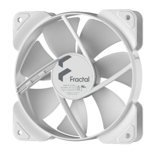 Fractal Design Aspect 12 12cm RGB Case Fan, Rifle Bearing, Supports Chaining, Aerodynamic Stator Struts, 1200 RPM, White Frame - X-Case.co.uk Ltd