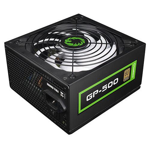 GameMax 500W GP500 PSU, Fully Wired, 14cm Silent Fan, 80+ Bronze, Black Mesh Cables, Power Lead Not Included - X-Case.co.uk Ltd