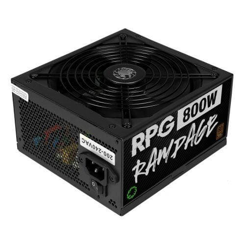 GameMax 800W RPG Rampage PSU, Full Wired, Ultra Silent Fan, 80+ Bronze, Flat Black Cables - X-Case.co.uk Ltd