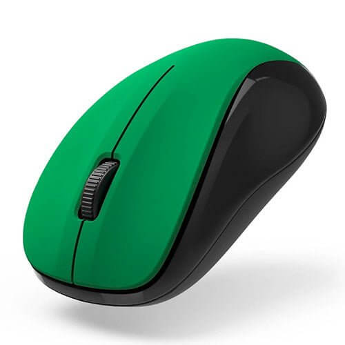 Hama MW-300 V2 Wireless Optical Mouse, 3 Buttons, USB Nano Receiver, Green - X-Case.co.uk Ltd