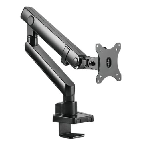 Icy Box (IB-MS313-T) Single Monitor Arm, up to 32" Monitors, Max 8kg, Spring-Assisted, 90° Swivel, 180° Base Rotate - X-Case.co.uk Ltd