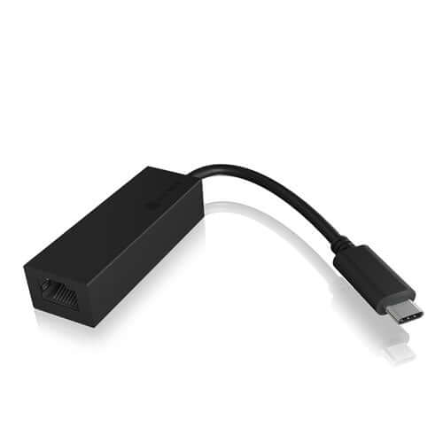 Icy Box USB-C To Gigabit Ethernet Adapter, USB 3.0 Type-C, Windows/Mac/Chrome Compatible - X-Case.co.uk Ltd