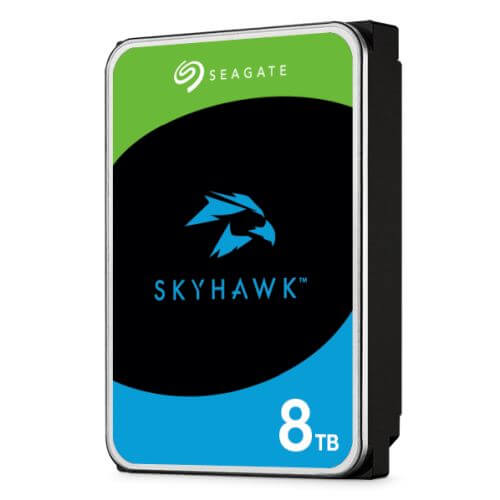 Seagate 3.5", 8TB, SATA3, SkyHawk Surveillance Hard Drive, 256MB Cache, 16 Drive Bays Supported, 24/7, CMR, OEM - X-Case.co.uk Ltd