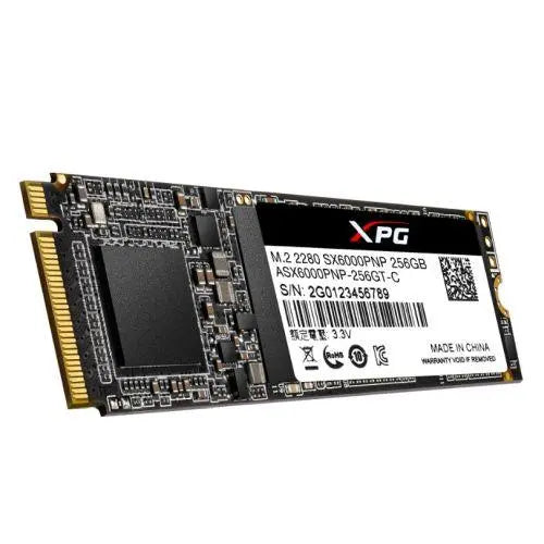 ADATA 256GB XPG SX6000 PRO M.2 NVMe SSD, M.2 2280, PCIe, 3D NAND, R/W 2100/1200 MB/s, 190K/180K IOPS - X-Case