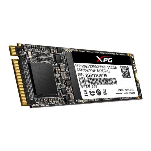 ADATA 512GB XPG SX6000 PRO M.2 NVMe SSD, M.2 2280, PCIe, 3D NAND, R/W 2100/1500 MB/s, 250K/240K IOPS - X-Case