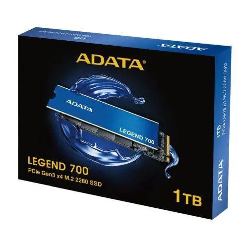 ADATA 1TB Legend 700 M.2 NVMe SSD, M.2 2280, PCIe, 3D NAND, R/W 2000/1600 MB/s, 180K/280K IOPS, Heatsink - X-Case