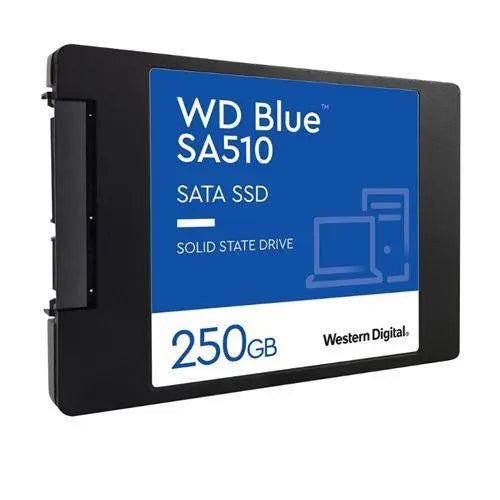 WD 250GB Blue SA510 G3 SSD, 2.5", SATA3, R/W 555/440 MB/s, 80K/78K IOPS, 7mm - X-Case