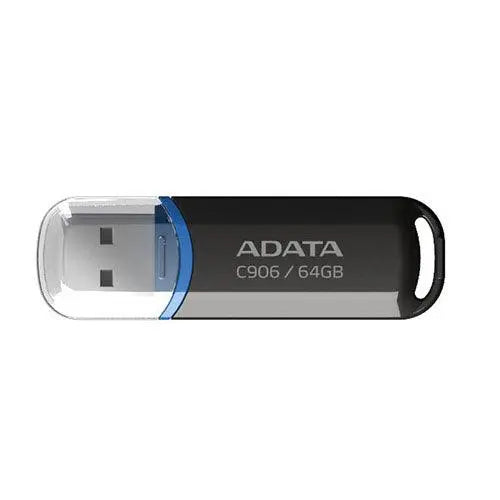 ADATA 64GB USB 2.0 Memory Pen, C906, Compact, Black & Blue - X-Case
